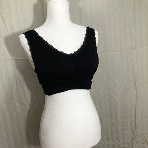 Black Wrap-around Bra for Push-up Effect